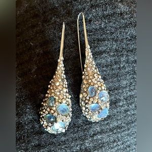Vintage Alexis Bittar crystal sparkly earrings